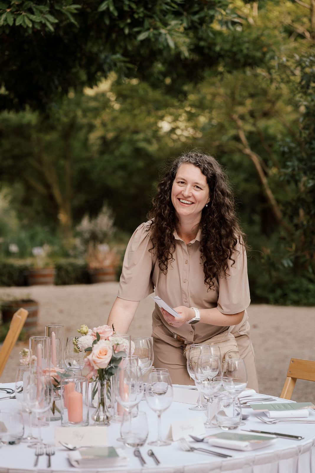 Rosella, luxury cruise wedding planner, photographed on board