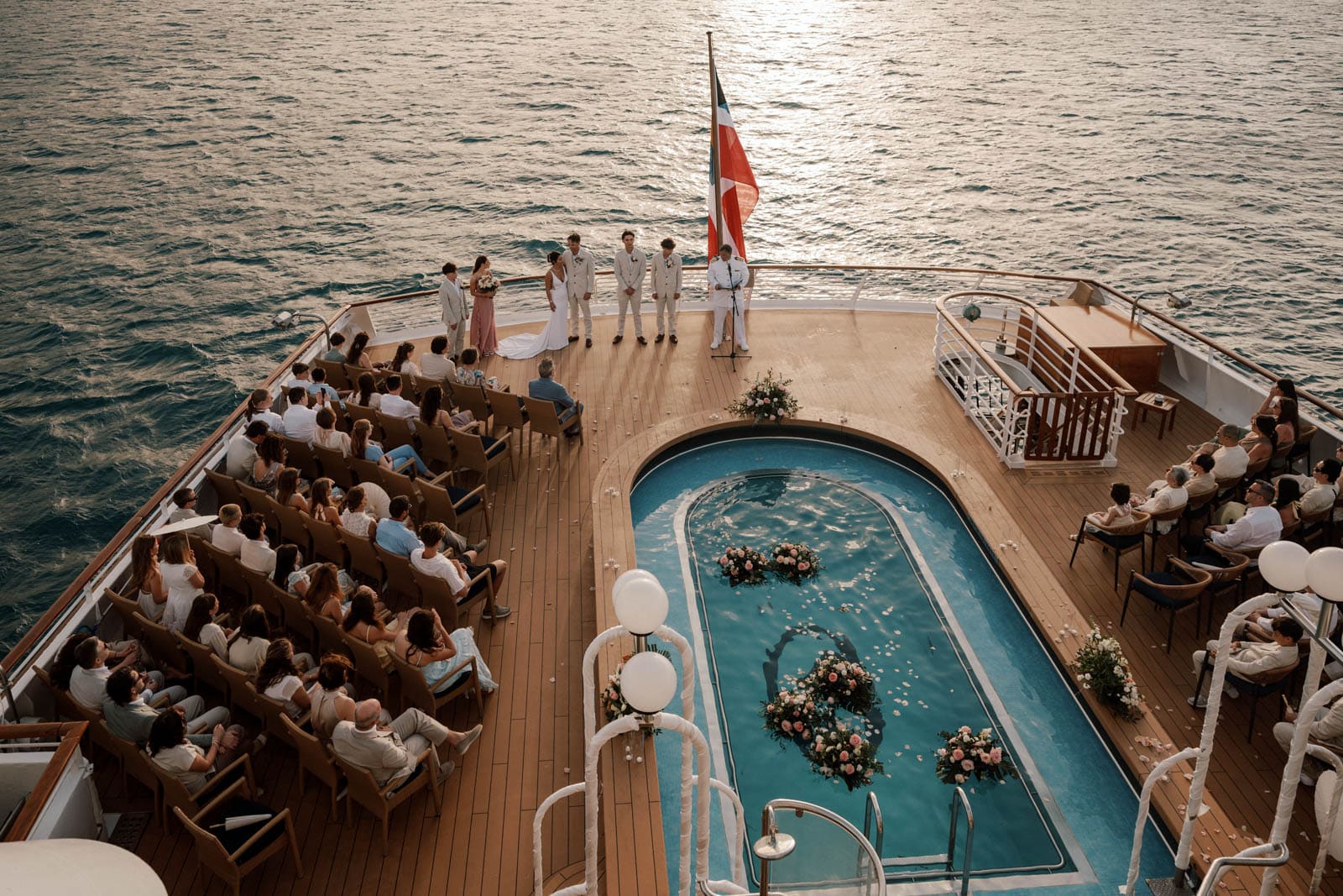 Private yacht wedding, photographed by Meral Soydas
