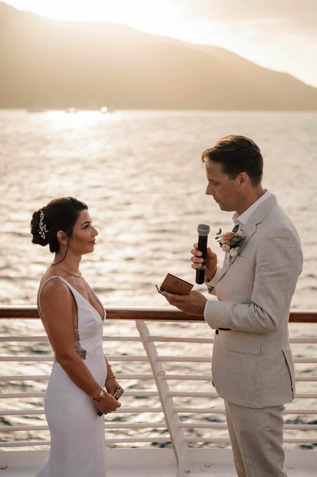 Private yacht wedding, photographed by Meral Soydas